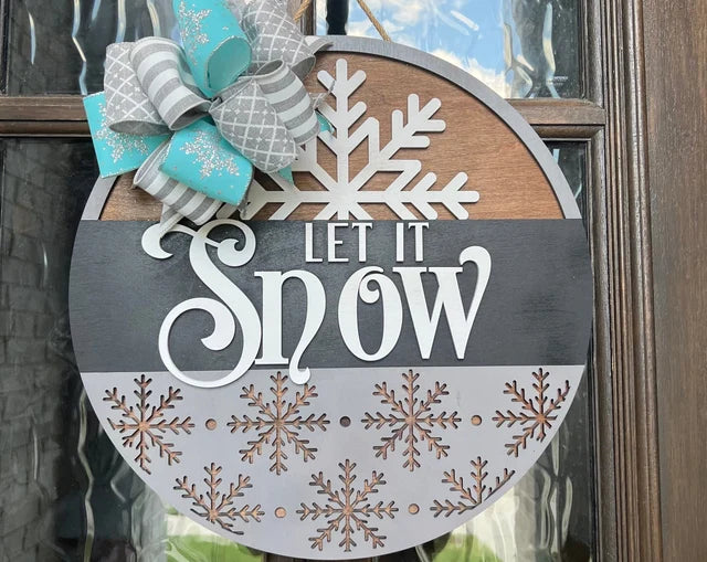 Let It Snow Door Hanger