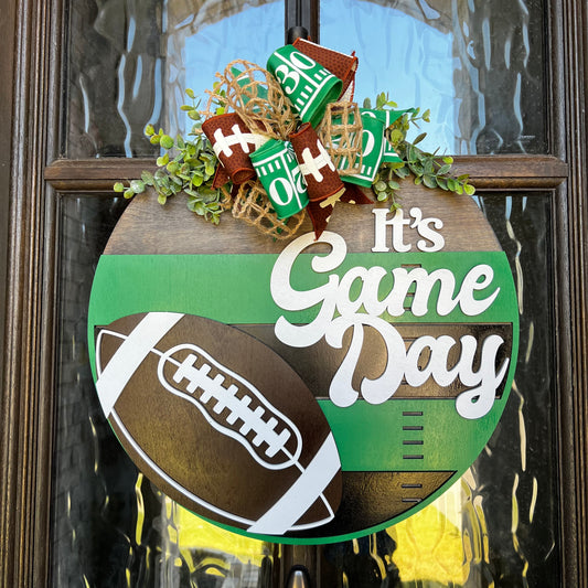 Its Game Day Football Door Hanger