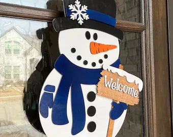 Snowman Door Hanger