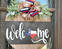 3D Welcome Texas Door Hanger