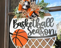 3D At Basketball Season Door Hanger