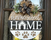 Home Sweet Home Dog House Door Hanger