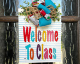 Welcome To Class Notebook Paper Welcome Sign