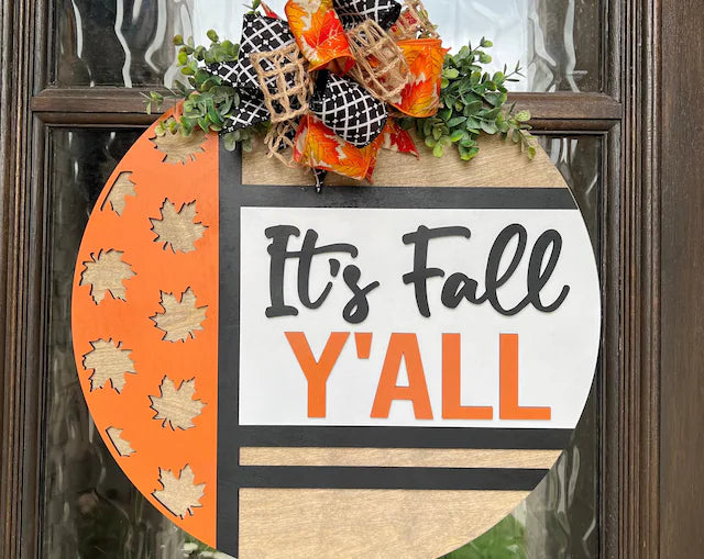 It's Fall Y'all Door Hanger