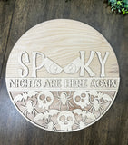 Spooky Nights Are Here Again Halloween Round DIY Kit