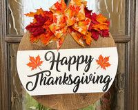3D Happy Thanksgiving Door Hanger