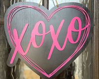 XOXO Heart Front Door Wreath