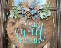 3D Home Sweet Home Door Hanger